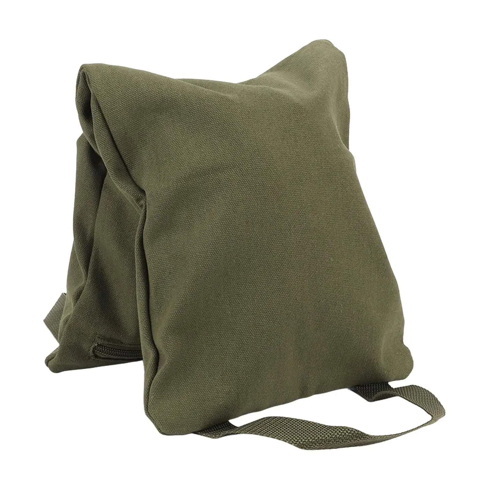 Military Green Portable for yoga Sandbag with Handle  Fillable Canvas for yoga Weights & Training