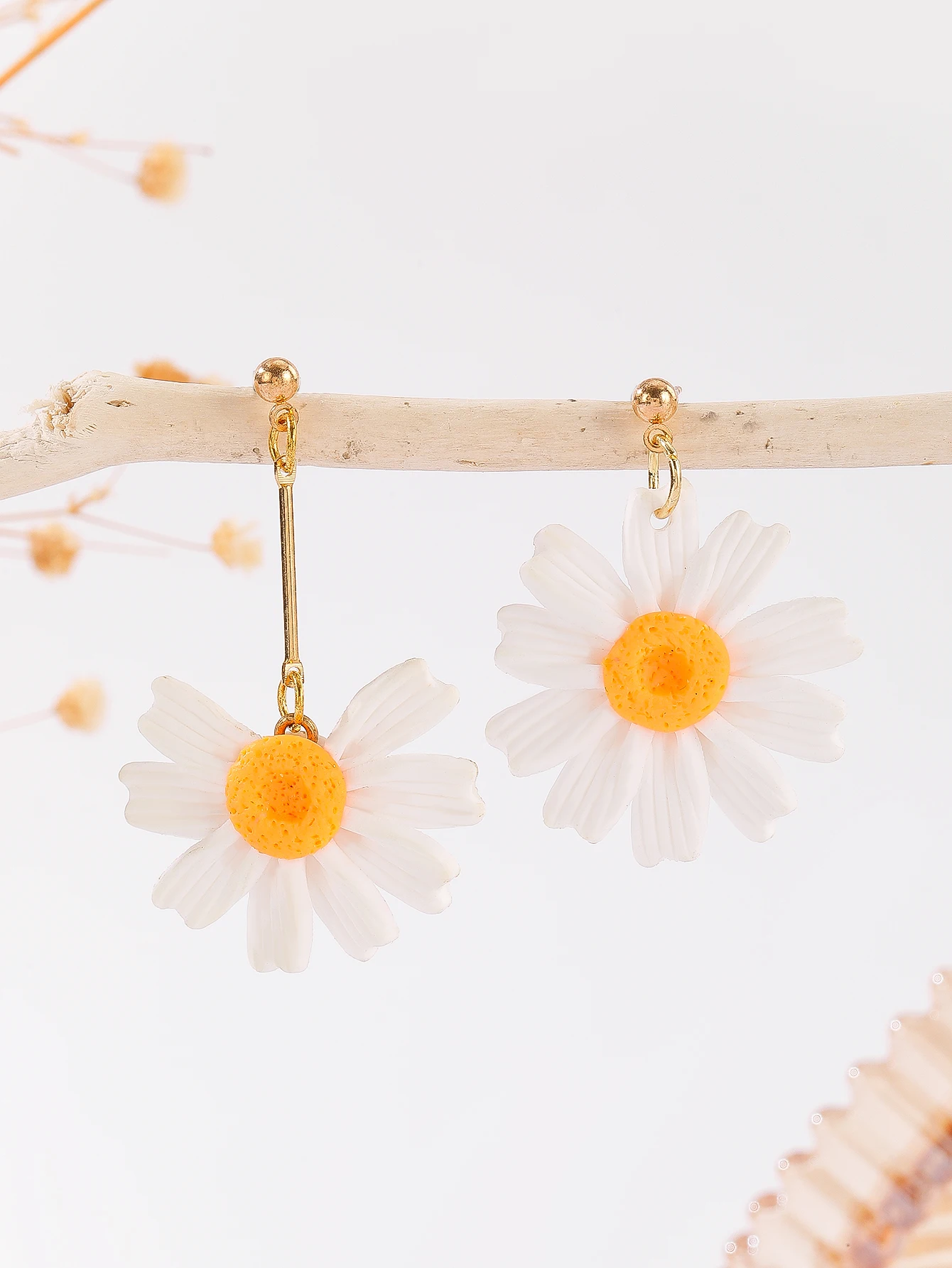 Polymer Clay Floral Earrings Boho Daisy Tulip Arch Cactus Dangle Lightweight Handmade Statement for Women Spring Summer Gift