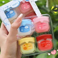 Nouveau 4/6/8 pièces baume à lèvres hydratant ensembles rouge à lèvres maquillage naturel plante Base hydratant baume à lèvres Anti-fissuration lèvres soins de la peau 3