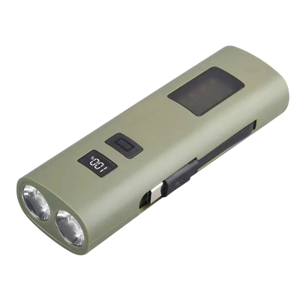 Super Bright Flashlight USB Charging Small Working Lights Waterproof LED Emergency Light for Outdoor Camping Use