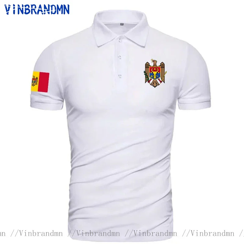 Moldova Moldovan MDA MD Polo Shirts men Short Sleeve Faddish Brand Printed For Country 2022 Cotton Nation Team Flag Polo Shirt