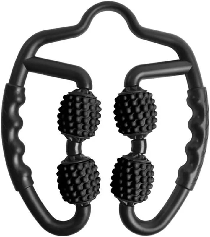 

4-колесный пенный ролик для массажа мышц, расслабления триггерных точек в ногах, шее, руках - идеально подходит для занятий спортом в помещении и йоги.