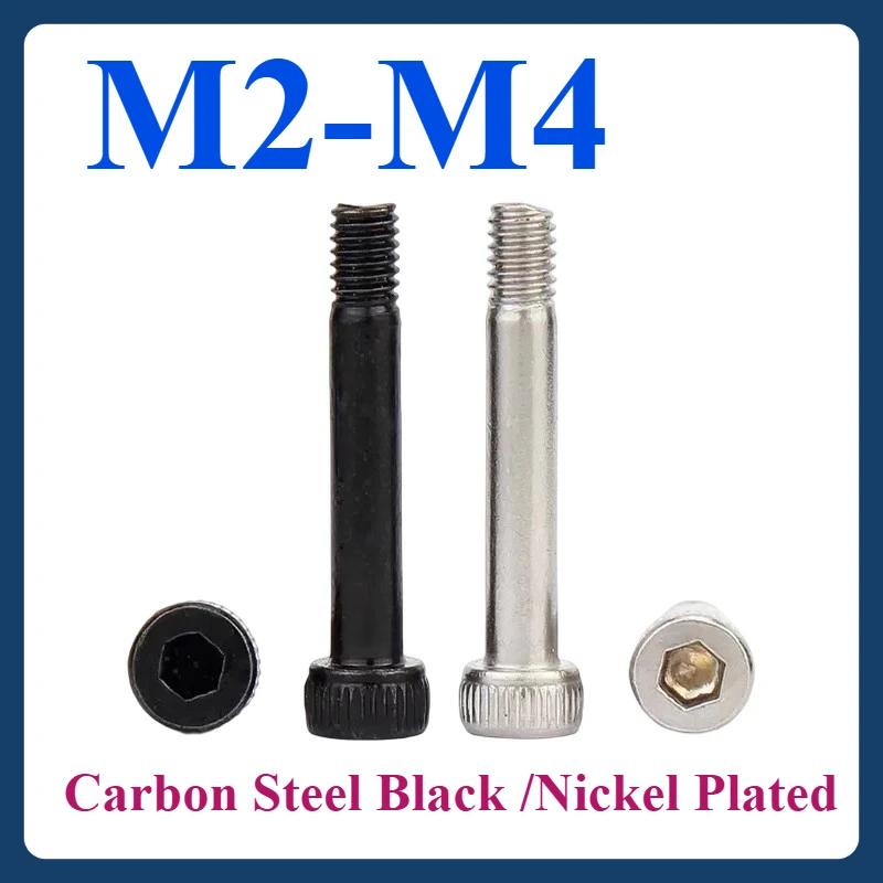 

M2 M2.5 M3 M4 Carbon Steel Black/Nickel Plated Grade 12.9 Allen Hexagon Hex Socket Cap Head Half Thread Screw Bolt