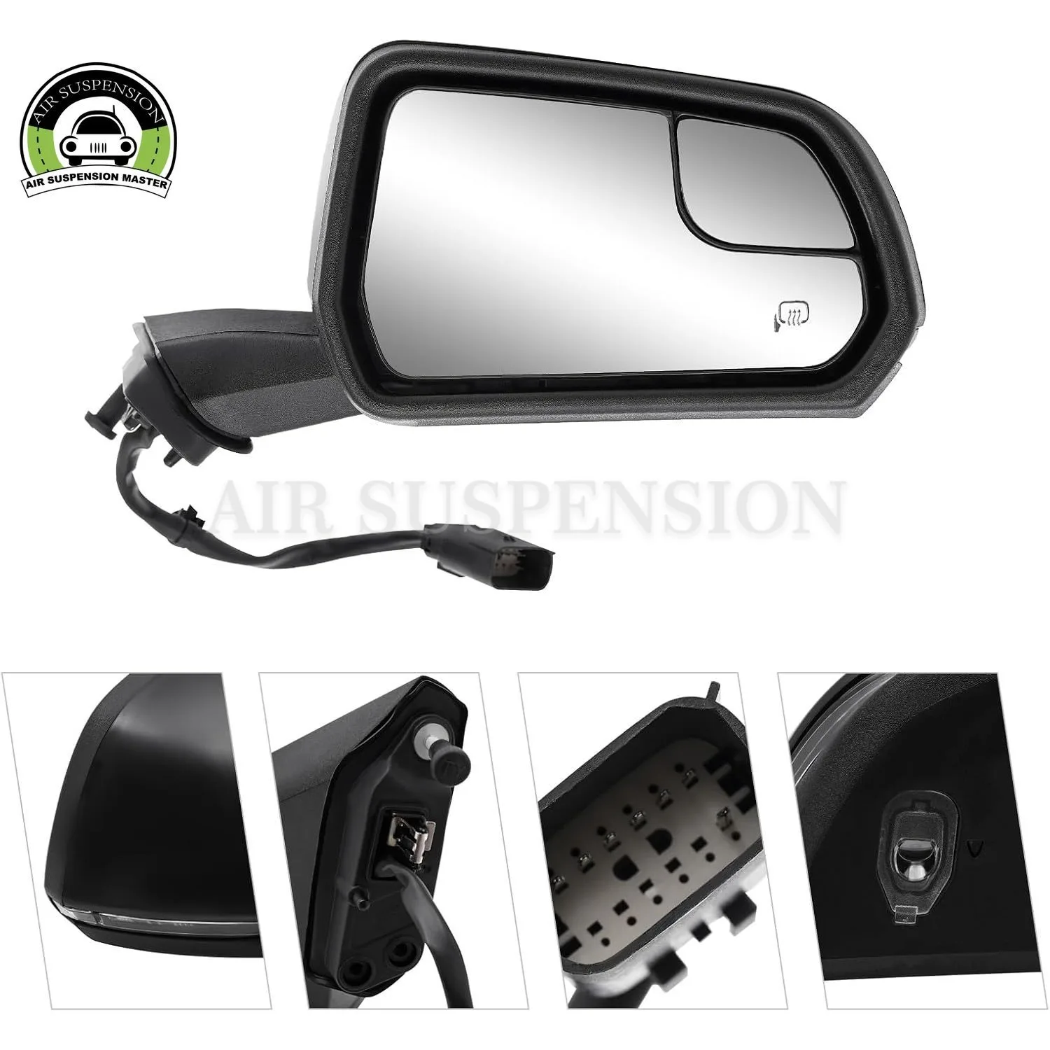 Car Door Wing Rear View Mirror Assembly For Ford Mustang 2015-2020 Auto Turn Signal Heating Mirror Assy FR3Z17683H-PFM FO1321596