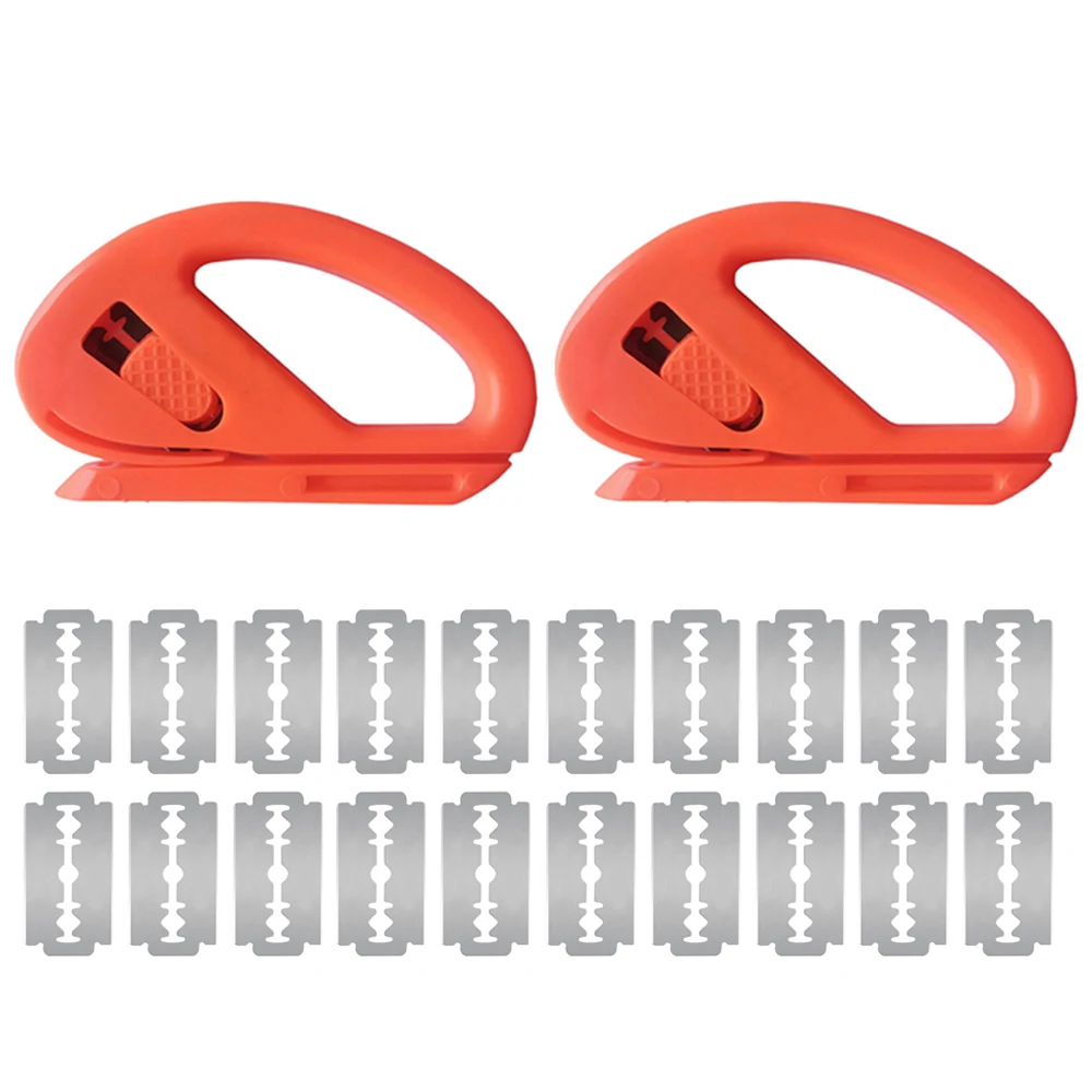 

Vinyl Covering Film Snitty Safety Cutter with Blades Carbon Fiber Wrap Decal Sticker Paper Slitter Window Tint Cutting Tool E11