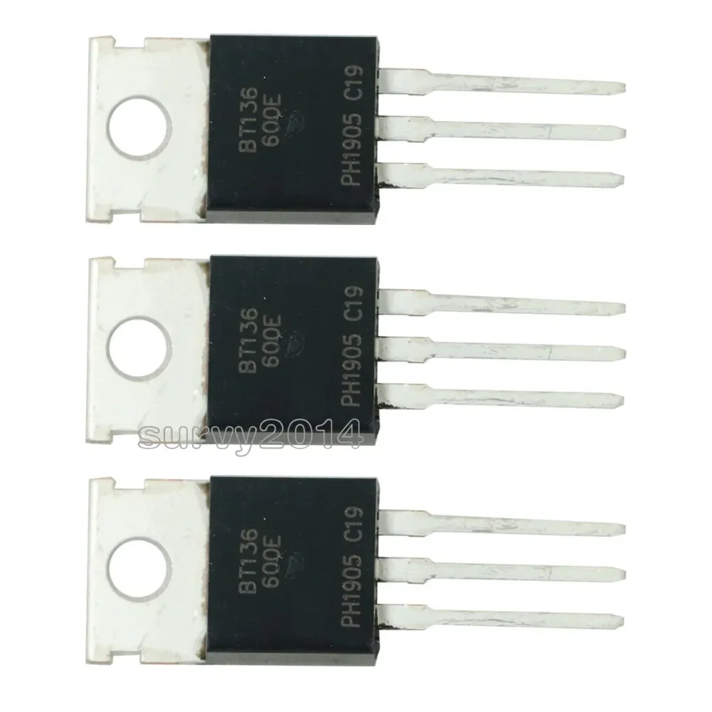 

10PCS BT136-600E TO220 BT136-600 TO-220 BT136 136-600E new and original IC