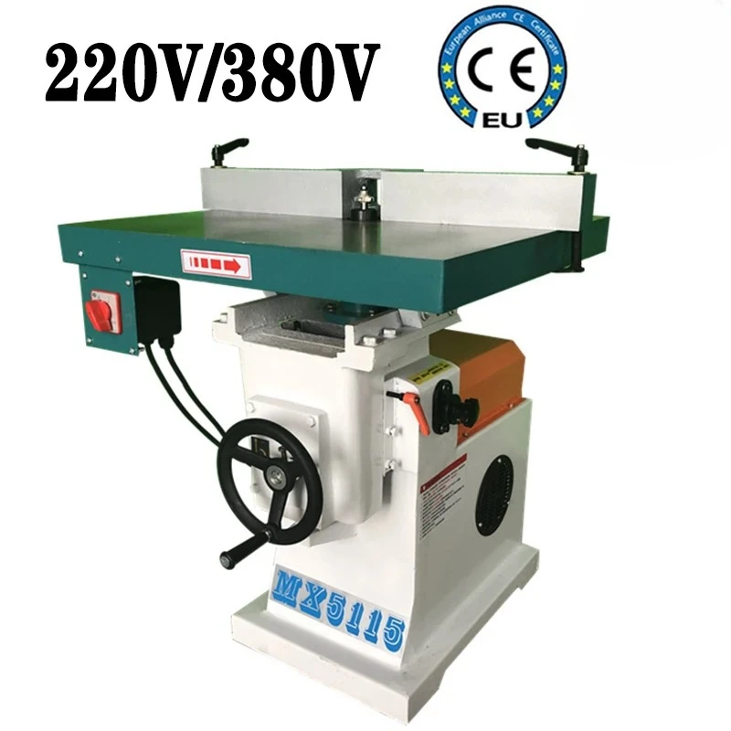 220V/380V Acrylic Woodworking glass trimming machine MX5115 Edge Trimmer vertical single-axis woodworking milling machine