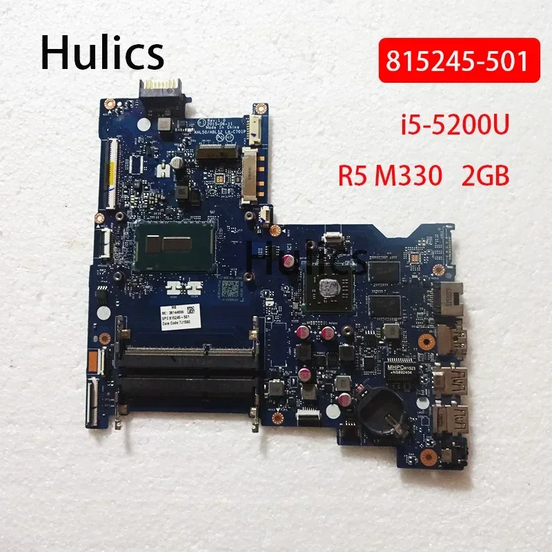 

Hulics использовали 815245-501 815245-001 для материнской платы ноутбука HP 15-AC AHL50/ABL52 LA-C701P SR23Y I5-5200U CPU R5 M330 2GB GPU