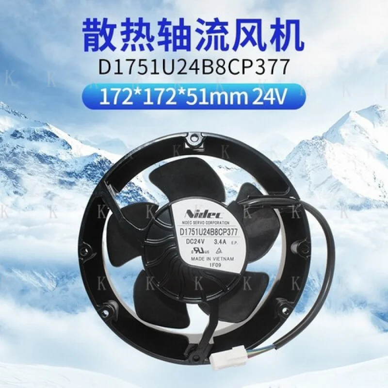 C   FOR  Nidec D1751S24B8CP377 24V 3.4A cooling fan