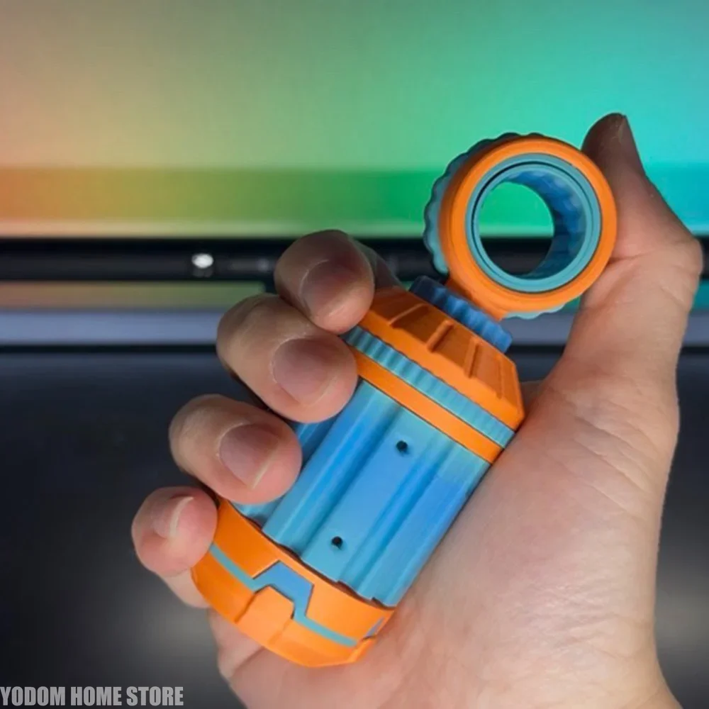 3D Printed 7 in 1 EDC Rotating Toggle Decompression Ring Desk Living Room Decoration Accessory