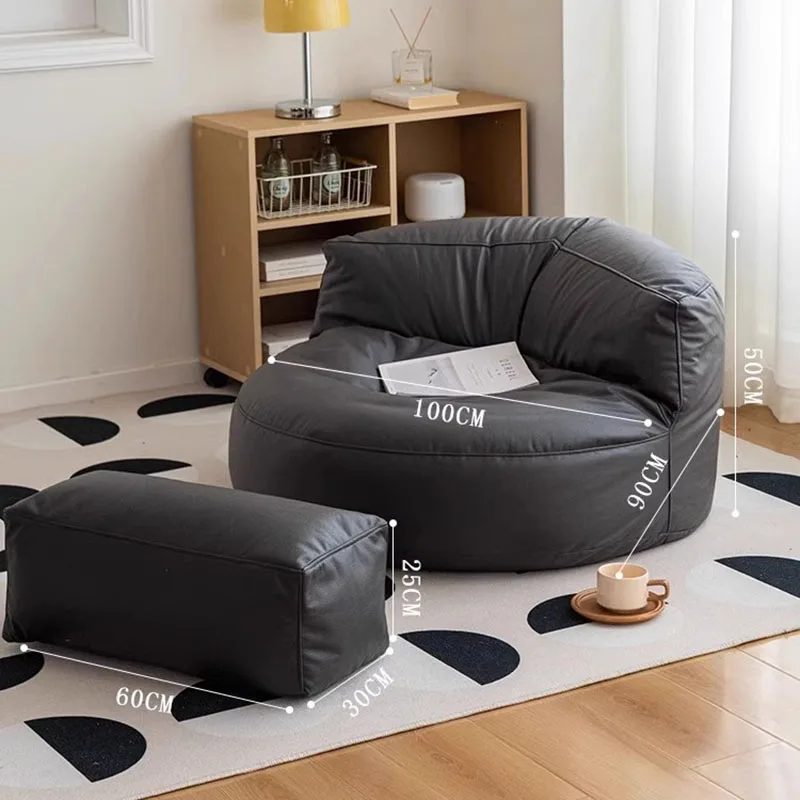 Canapé pouf paresseux pour filles, chaise longue moderne, canapé confortable, meubles d\'extérieur