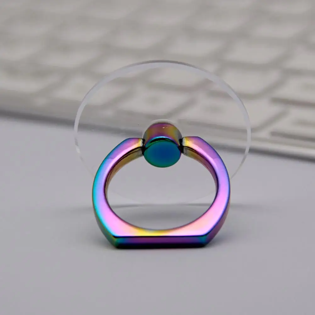 Transparent Cell Phone Holder Stand 360° Degree Rotation Clear Finger Grip Kickstand Compatible Various IPhones Case