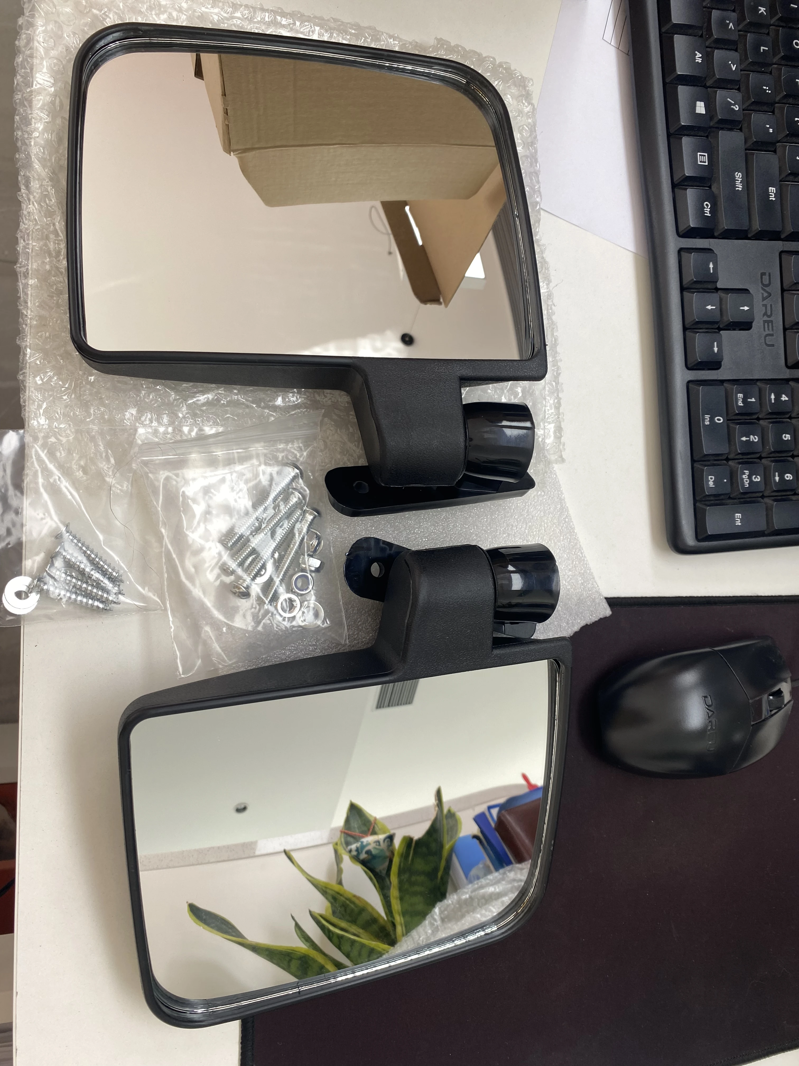 

Боковые зеркала для гольф-кара, зеркало заднего вида для деталей Yamaha Club Car EZGO, НОВОЕ регулируемое 180-градусное HD-стекло