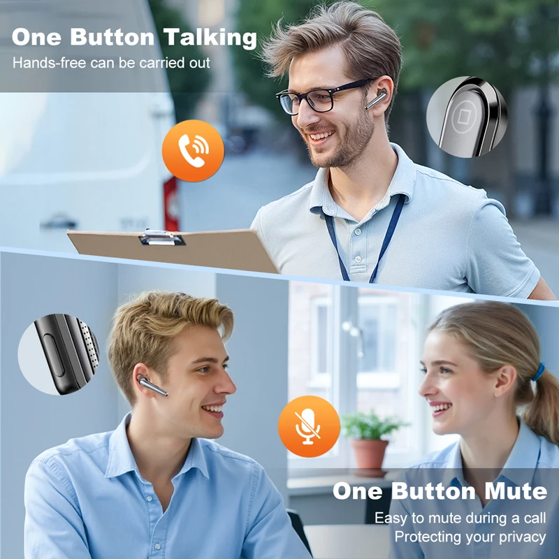 جديد Bee سماعة رأس بخاصية البلوتوث ميكروفون مزدوج كتم 500mAh سيارة القيادة سماعة يدوي شحن حالة لاسلكية واحدة الأذن الأعمال