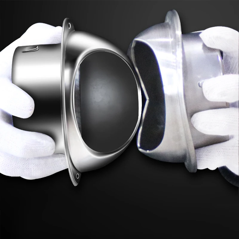 Runde Wandlüftungsabdeckung aus Edelstahl, Abluftgitter für Trockner, für HVAC, Badezimmer, Küche – Detail 6