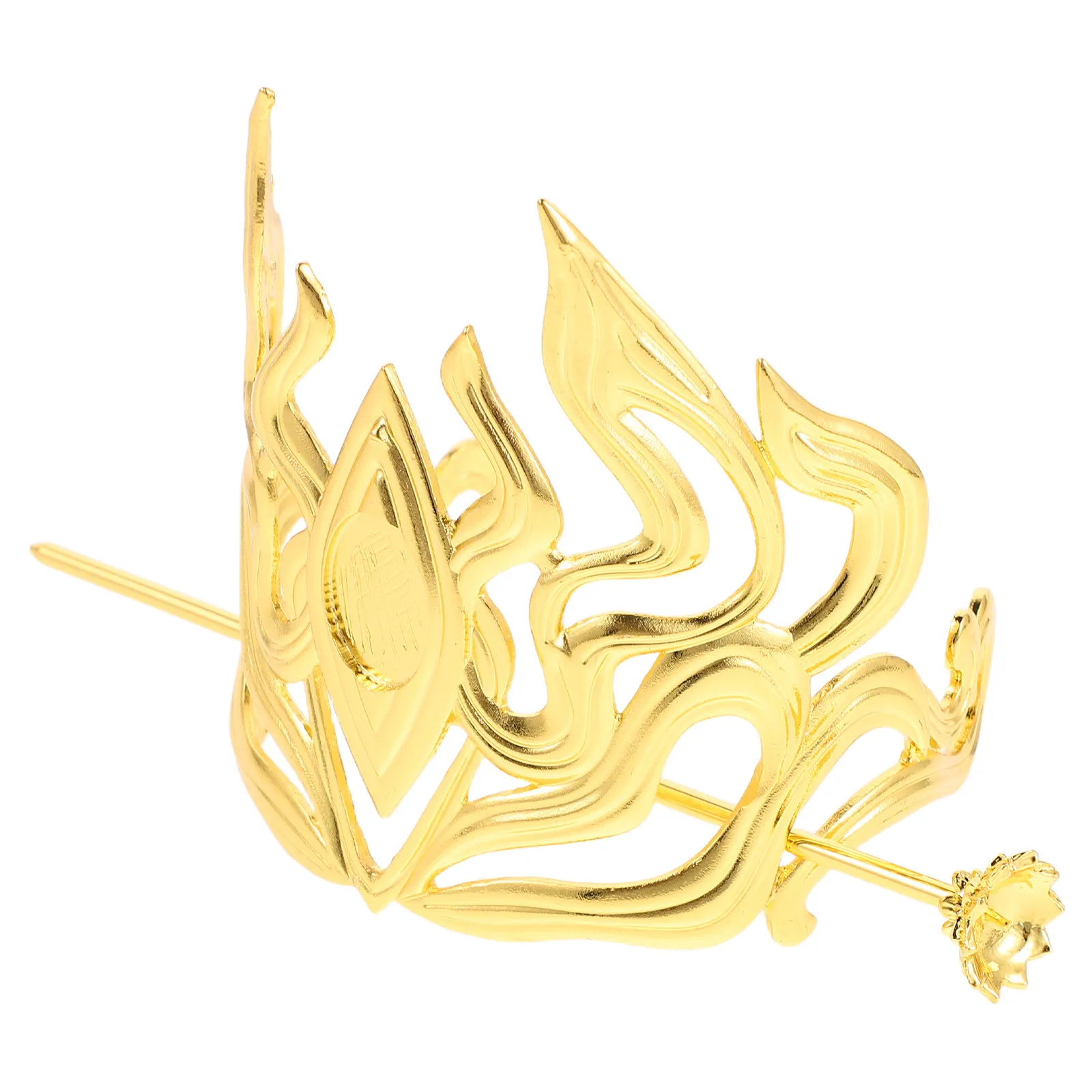 Male Crown Hairpin Lightweight Metal Hair Stick for Chinese Costume Hanfu Accessories Bun Fork Chignon Pin Retro Hair Ornament