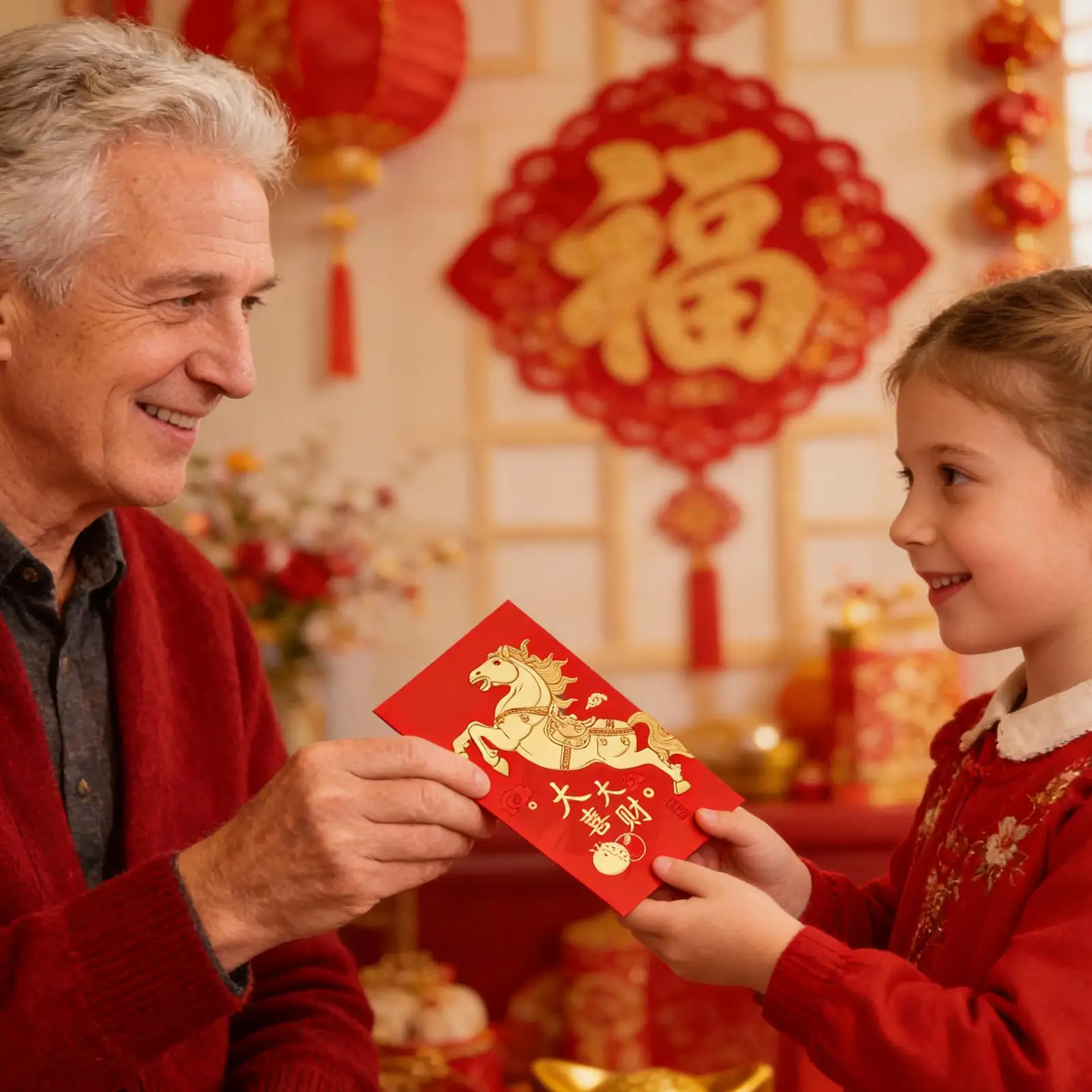 2026 Lunar New Year Red Envelopes 6Pcs Hot Stamping Horse Pattern for Chinese New Year Birthday Celebration Winter Festival Gift - view 5