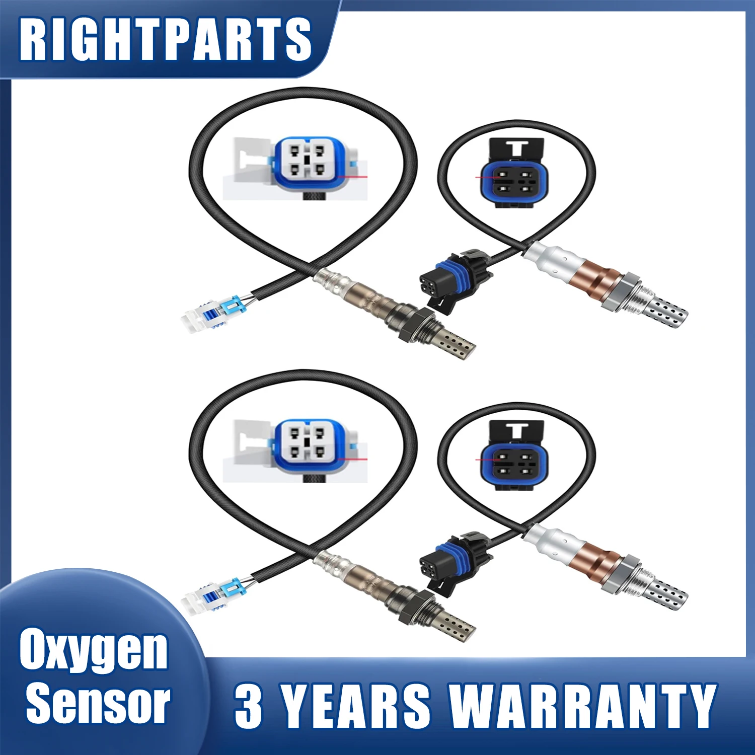 

4pcs Upstream & Downstream Lambda Probe Oxygen O2 Sensor 234-4087 234-4651 For Chevrolet Express 1500 2500 3500 2004-2007