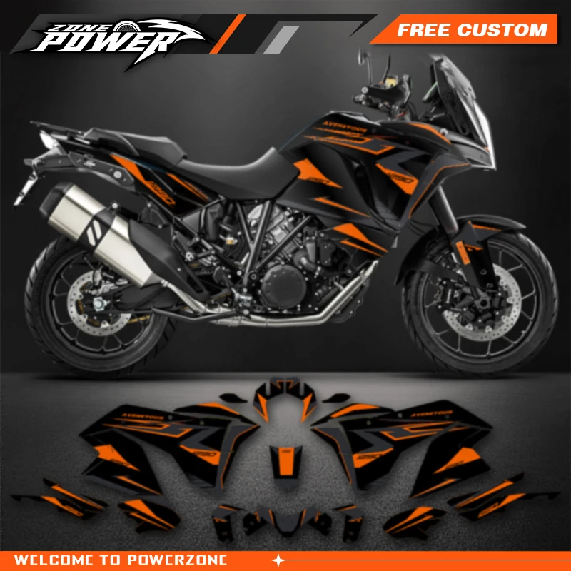 Powerzone Graphics Motorcycle Decal Sticker Deco Kits For KTM ADV1290 ADVENTURE ADV-R ADV-S 2017 2018 2019 2020 Customized 11