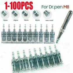 10/30/50/100Pcs Dr Pen M8 Cartridges Bayonet Cartridges 11/16/36/42/Nano Needle for Dr Pen M8 Needle