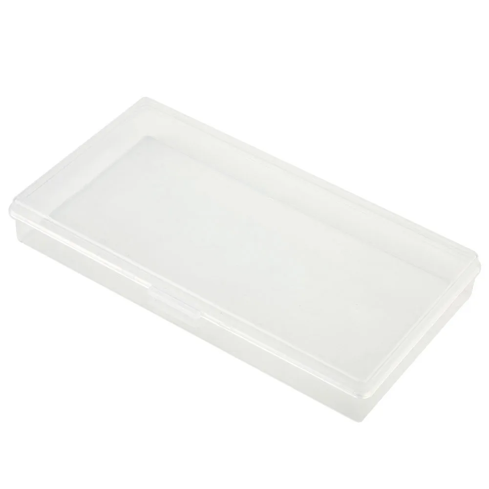 Clear Plastic Organizer Storage Box for Small Screws Electronics Parts Headphone Wires Remote Controls and Accessories