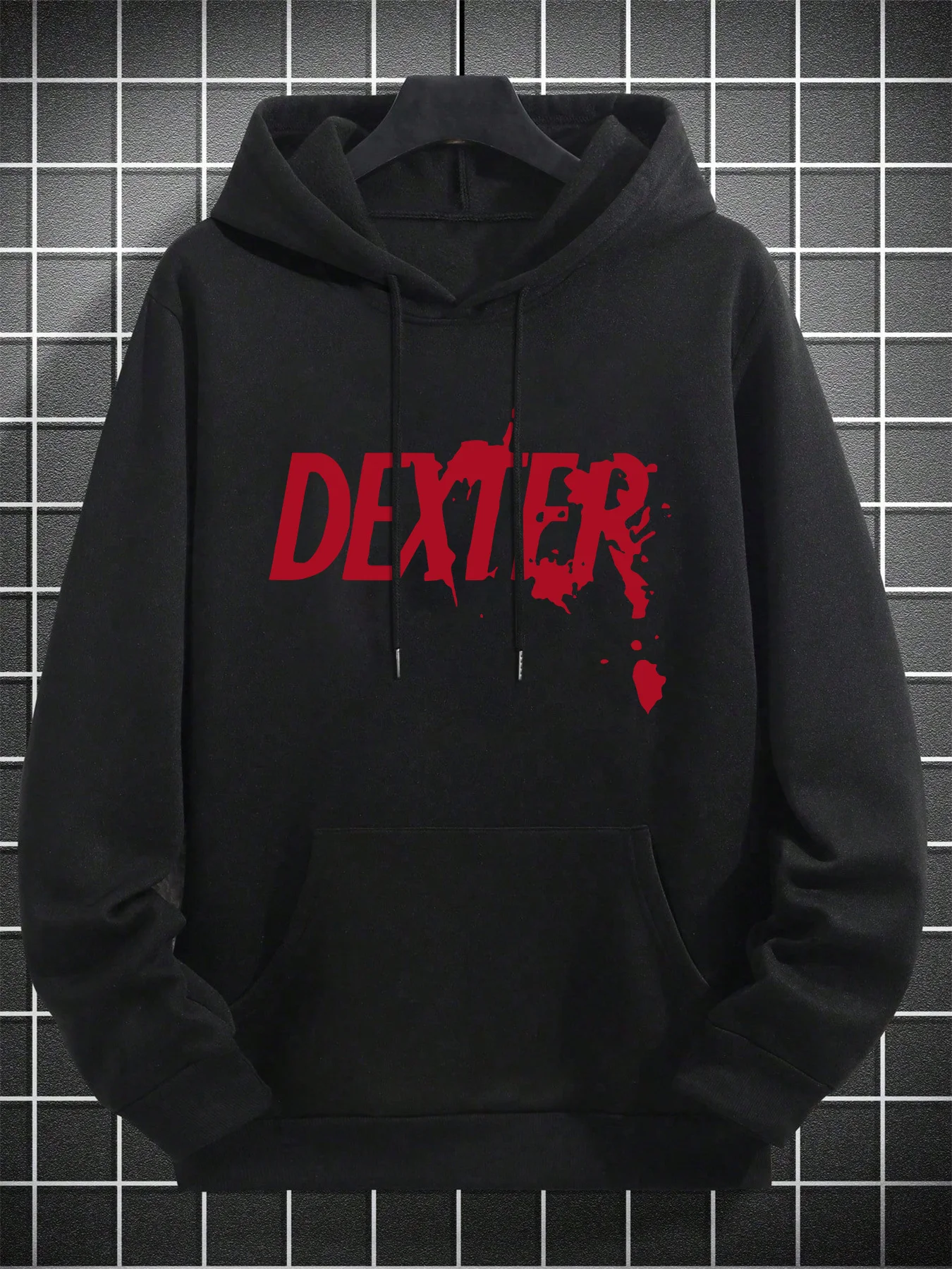 Men's Fashionable and Trendy Regular Hooded Sweatshirt, Simple Casual Men's Top, Heat-Printed Hoodie