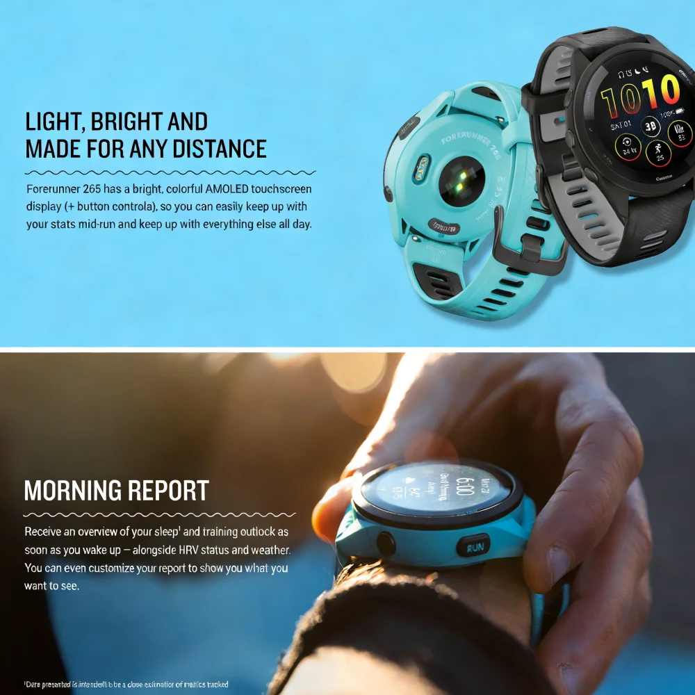 Garmin Forerunner 265 Smart Watch - 46mm, GPS, 13 Days Battery