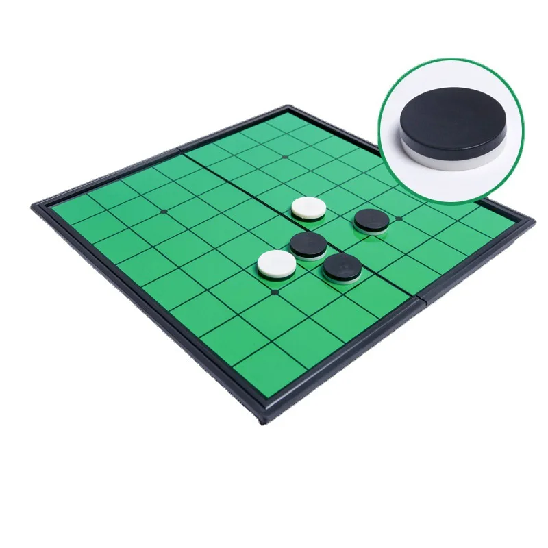 

Настольная игра для путешествий, набор двусторонних предметов, складная стратегия Отоэлло, настольная классическая игра для семейных развлечений, развлечений