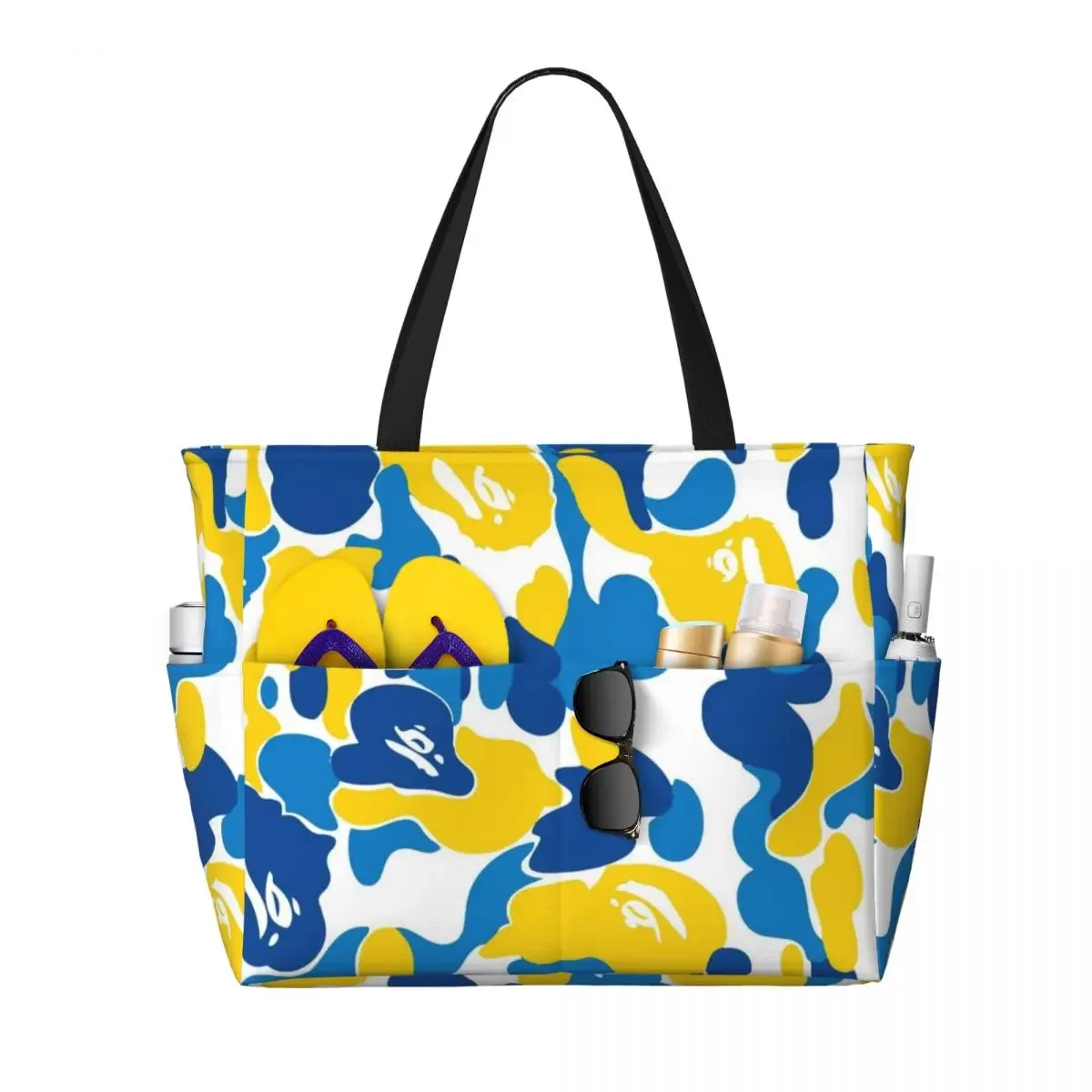 APE-Bape Large Summer Beach Bag Ideal for Beach, Travel, & Camping