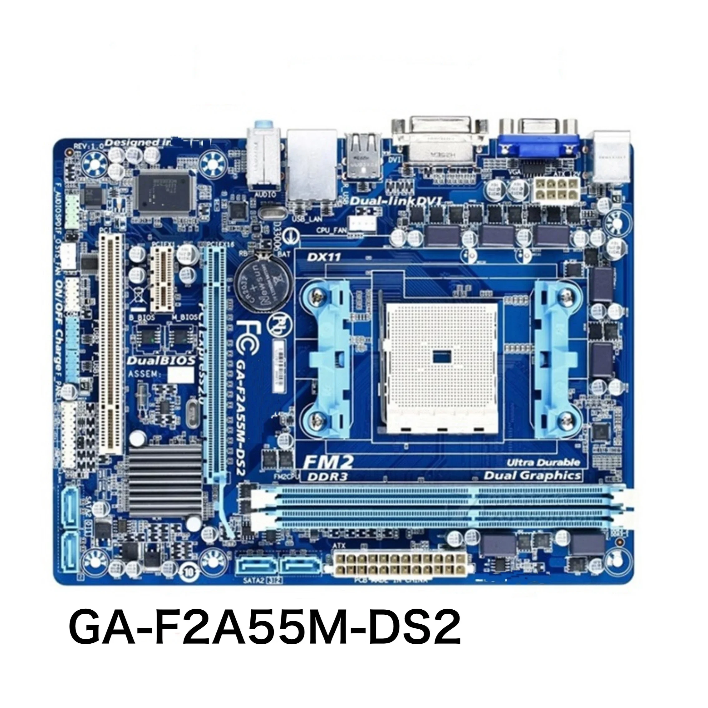 

Для Gigabyte GA-F2A55M-DS2 настольная материнская плата DDR3 FM2 DVI материнская плата 100% протестирована, ОК, полностью работает, бесплатная доставка