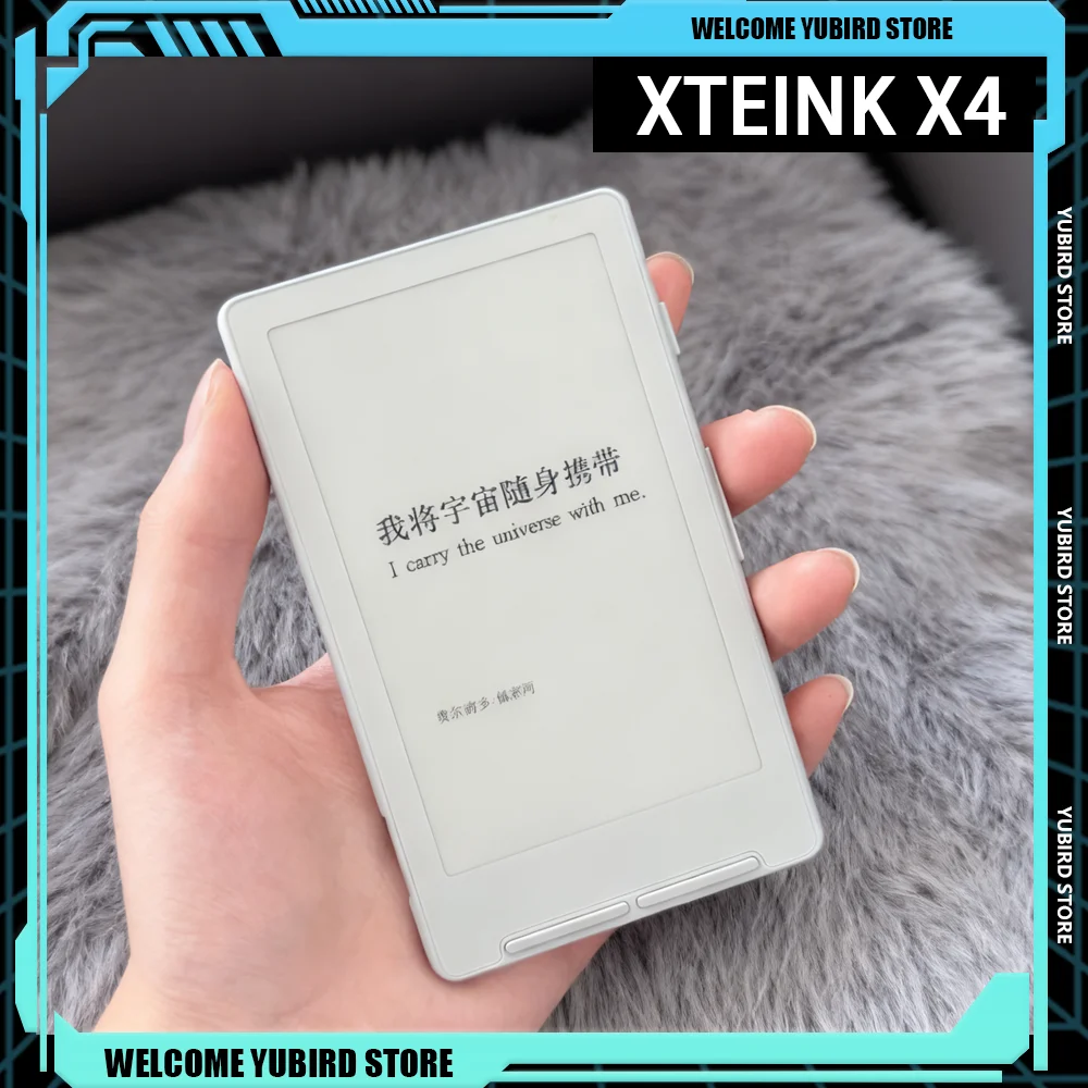 XTEINK X4 E-Book Reader Ink Screen Magnetic Base 77g Lightweight 4.3 inches Ultrathin 32GB Portable E-Book Readers Custom Gfits