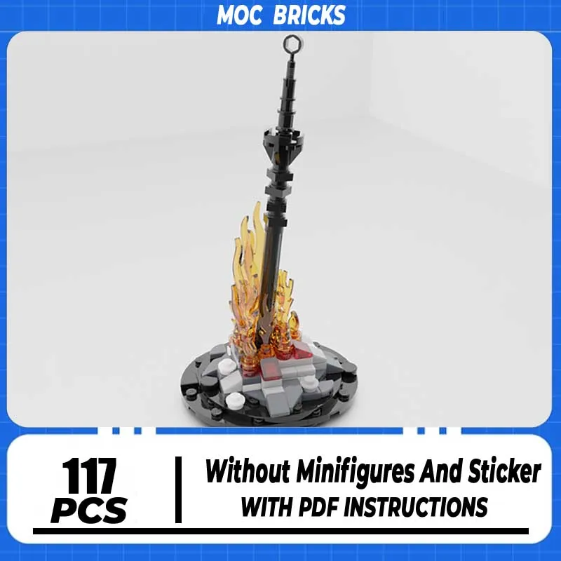 

Популярная игровая модель Moc, строительные кирпичи, игра Dark Soul, модель оружия, технология здания, модульный блок, игрушка «сделай сам», праздничные подарки