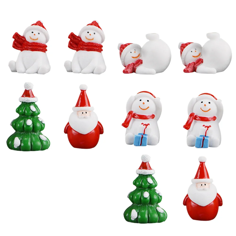 

Christmas Snowman Miniature Resin Ornament Landscape Decor Ornaments Decorations