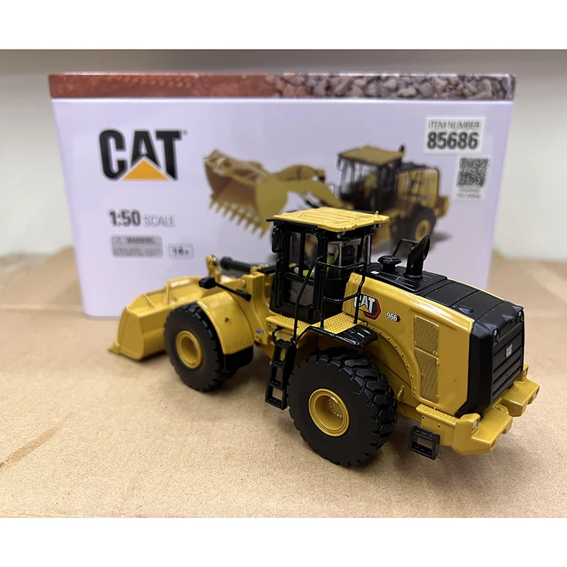 DM Diecast 1:50 Scale CAT 966 Wheel Loader Alloy Engineering Vehicle Model  Collection Souvenir Display 85686