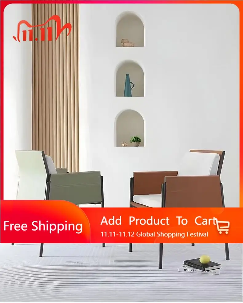 

Designer Balcony Dining Chairs Fishing Luxury Modern Massage Ergonomic Dining Chairs Outdoor Replica Metal Sillas Home Furniture