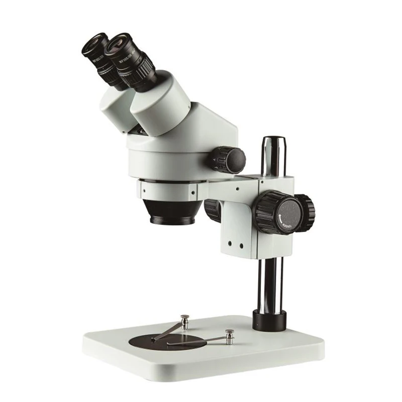 

Industrial trinocular 7-45 times continuous conversion stereo microscope instrument parallel light system