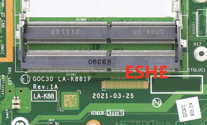 LA-K881P لينوفو IdeaCentre 3-24ITL6 3-27ITL6 3-22ITL6 3-21ITL7 اللوحة الأم للكمبيوتر المحمول V30a-24ITL V30a-22ITL اللوحة الرئيسية سطح المكتب