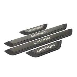 For Nissan Qashqai J12 2021 2022 2023 2024 Door Sill Kick Protector Guard Scuff Plate Pedal Cover Trim Car Styling Accessories