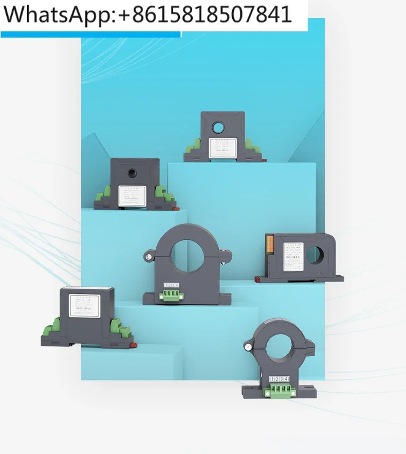 

AC current transmitter output 4-20mA0-5A10 electric quantity sensing transmitter opening and closing 220V