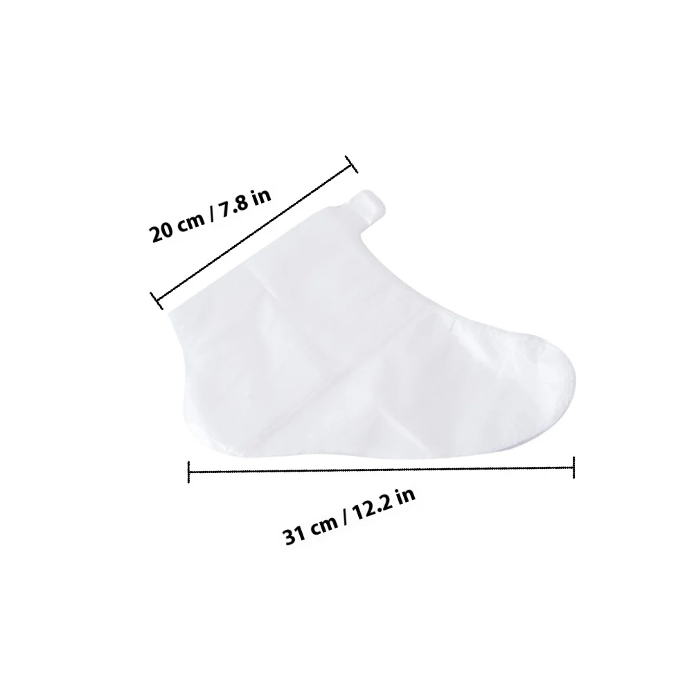 1 مجموعة يغطي القدم المتاح البلاستيك العناية بالقدم الجوارب ترطيب غسول الجوارب باديكير قدم غطاء ل سبا المنزل صالون #4