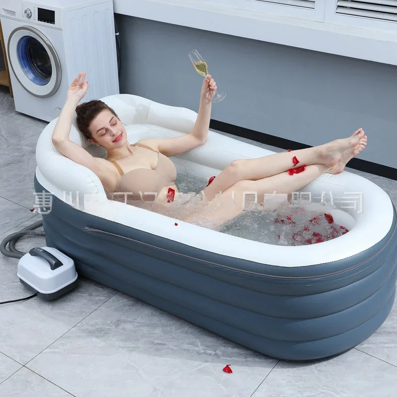 Spa Inflatable Bath Thermostatic Spa Machine Wave Making Jacuzzi Folding Bath Tub Adult Household Bath Bucket