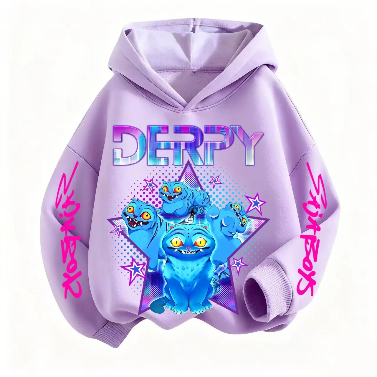 جديد لعام 2026 سترة بغطاء للرأس على طراز الموضة للأطفال Kpop شيطان الصيادين سترة أطفال لطيفة على شكل نمر هاراجوكو للأولاد والبنات للجنسين #3