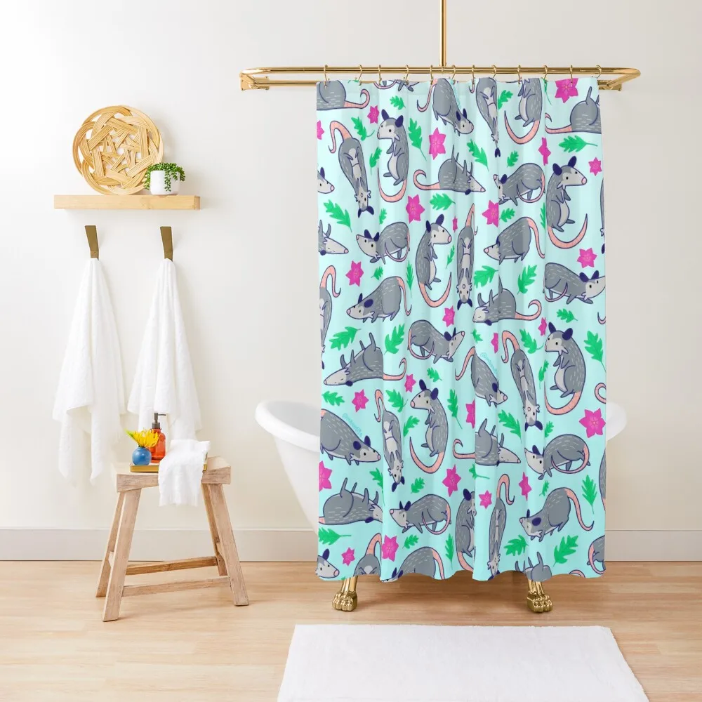 

Opossum Pattern Shower Curtain For Shower Bathroom Accessorys Shower Set Bathtub Curtain