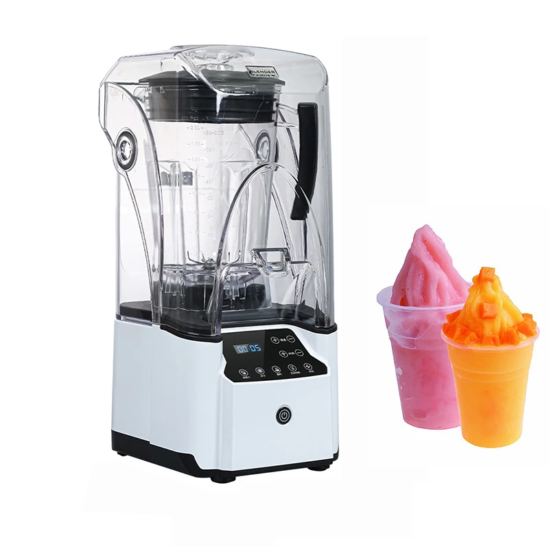 

110V/220V Ice Smoothie Machine Commercial Food Mixer Fruit Smoothies Blender Silent Smoothe Maker Machine