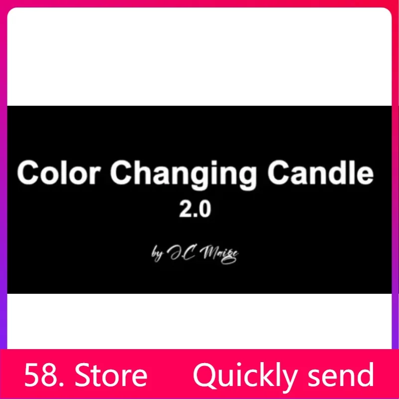 New Color Changing Candle 2.0 by J.C Magic - Magic tricks ( 58 Store Download )
