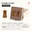 2pcs Golden Teak