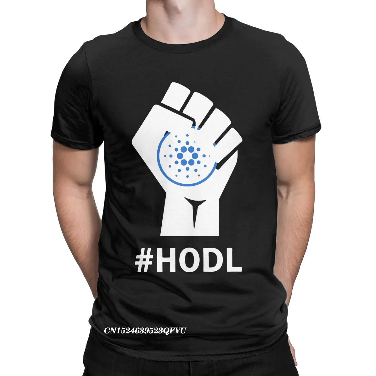 

Men Women HODL Cardano Fist HODLing ADA Tshirt Crypto Coin Cryptocurrency Clothes Round Collar Tees T-Shirt