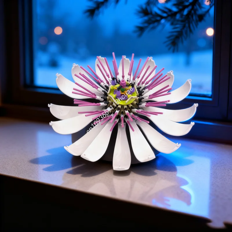 

284pcs MOC Passion Flower Passiflora Iconsed Model Building Blocks Toy Construction Creative Christmas Gift Idea Kids Birthday