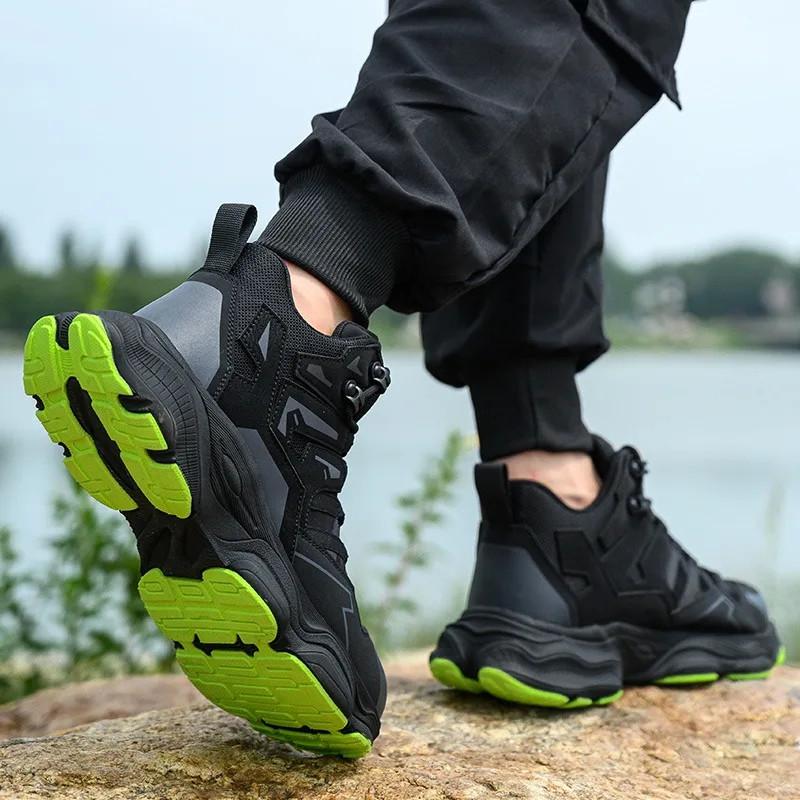 أحذية أمان خفيفة الوزن ومتينة ومضادة للسحق ومضادة للثقب، أحذية عمل مريحة ومسامية للاستخدام في الهواء الطلق