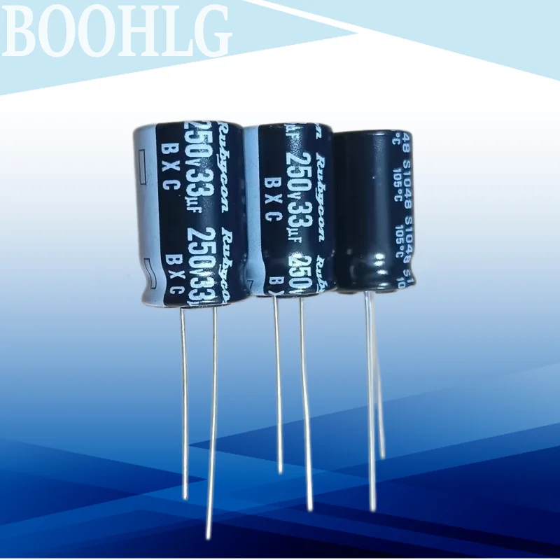 10PCS 33UF 250V capacitor 250V 33UF 12.5X16 BXC high frequency